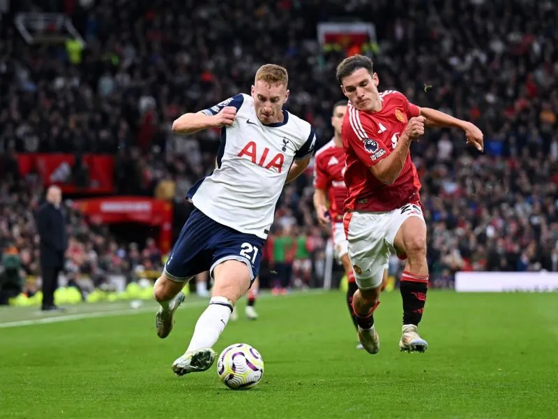Tổng quan số liệu thống kê về Man Utd gặp Tottenham